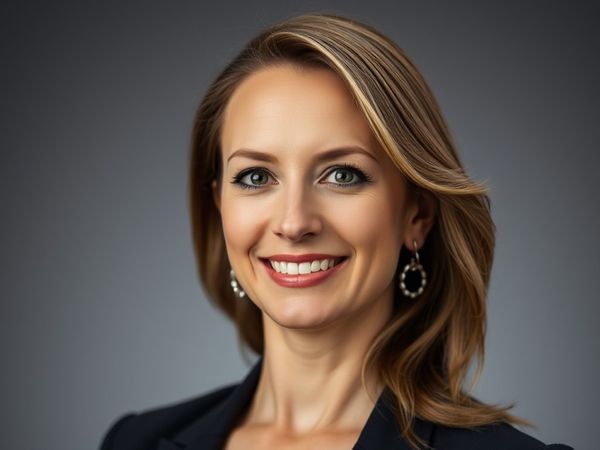 AI headshot sample, business portrait